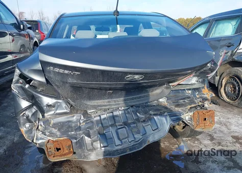 2012 Hyundai Accent Gls from USA, damaged, VIN KMHCU4AE6CU211554